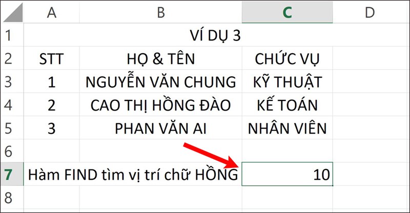 Nhấn Enter để hiển thị kết quả.